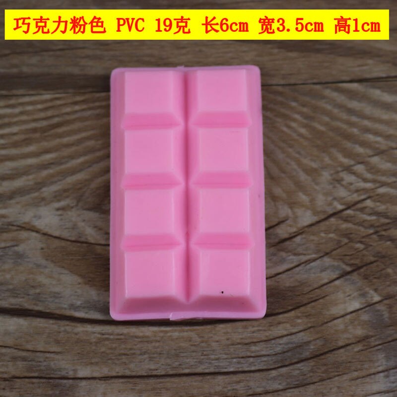 Kunstig mad pvc chokolade chip cookies diy kage fest butik vindue dekoration: Lyserød