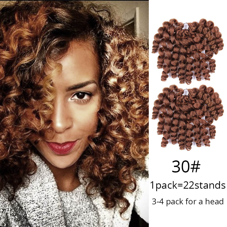 Leeons Jumpy Wand Curl Hair Extension For Braids Jamaican Bounce Crochet Hair Jumbo Braid Synthetic Braiding Hair For Women: #30