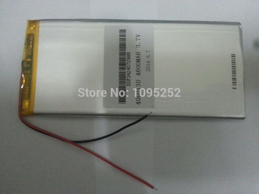 1PCS 3.7 V lithium polymer battery 4060130 tablet battery 4800 mah mobile power