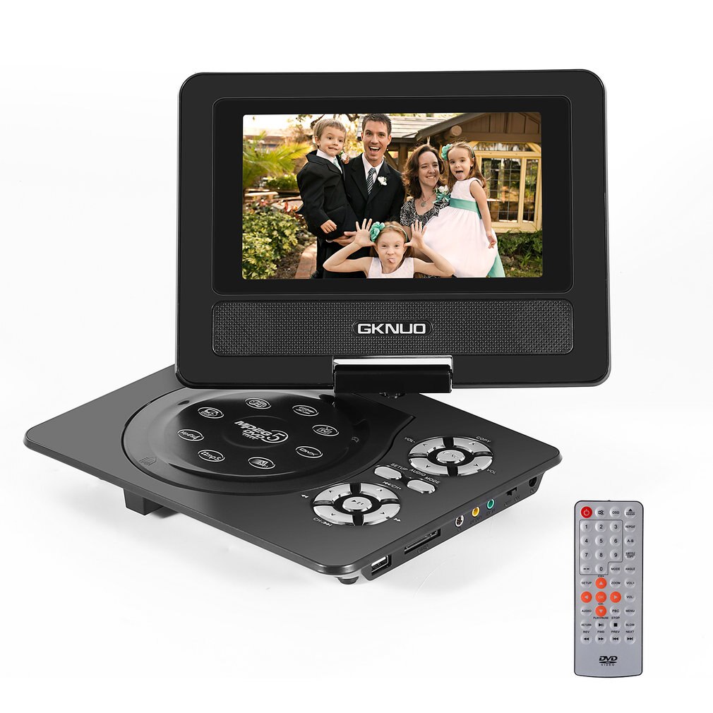 Portable DVD Player with LCD Screen Fully Compatible with MPEG4/DIVX /MP3 /DVD /VCD /CD Connection to TV