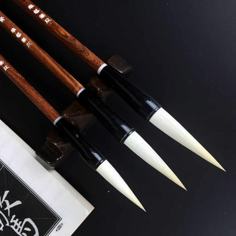 Woolen Hair Calligraphy Writing Brush Regular Script Writing Brush Calligraphy Pen Chinese Traditional Painting Caligrafia Brush