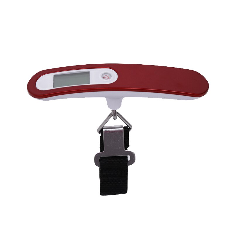 T-shaped Portable Precision Portable Scale Electronic Luggage Scale Electronic Scale Portable Hook Electronic Scale: Red 2