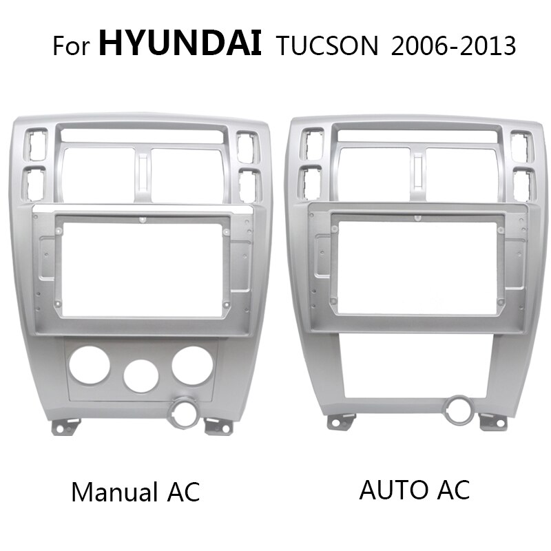 2 Din Android Head Unit Car Radio Frame Kit For HYUNDAI TUCSON 2006 Auto Stereo Dash Fascia Trim Bezel Faceplate