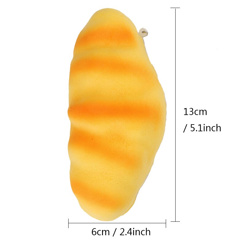 Squishy Brot quetschen Spielzeug Weiche Langsame Aufstieg Krapfen Kuchen Toast Laib Lebensmittel Keychain Anhänger freundlicher Spielzeug Brötchen Stangenbrot
