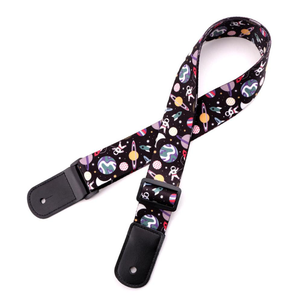 Härlig ukulele rem polyester flyg mönster band gitarr remmar 38mm*1.4m för barn