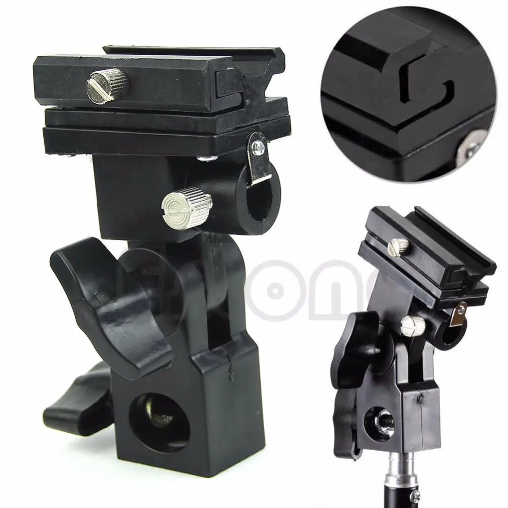 Flitsschoen Draaibare fotoparapluhouder Beugel Flitsadapter Lichtstatief