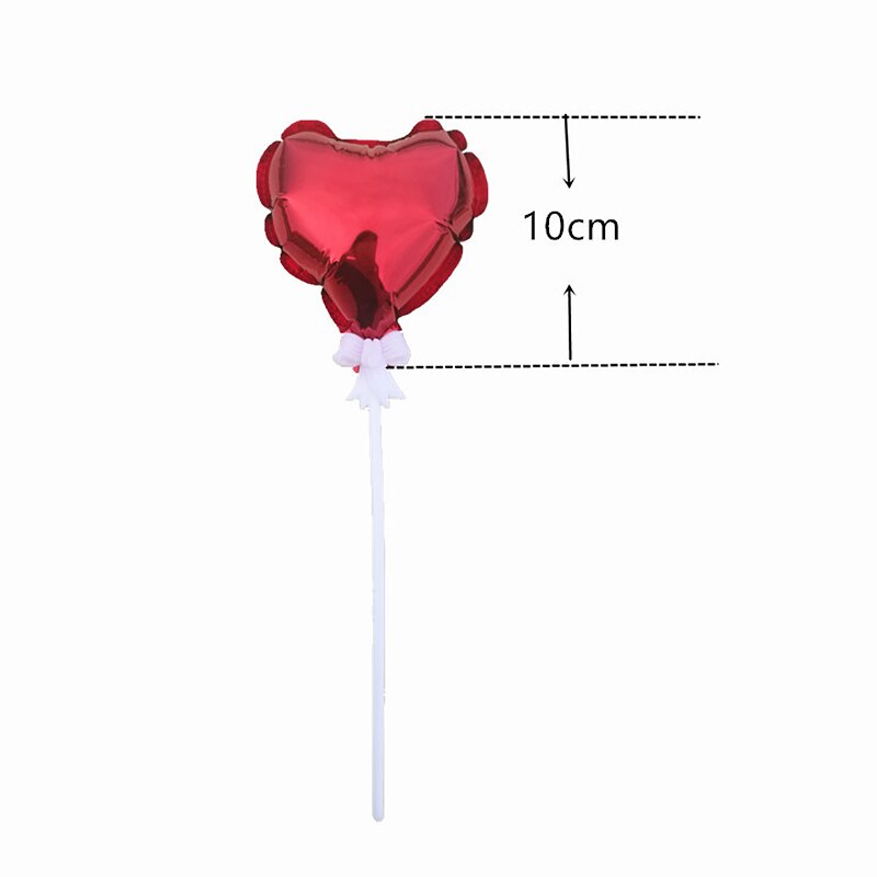 Mini ballon gonflable automatique 4 pouces 10Cm | Étoile à cinq points pour décoration de gâteau de fête, ballon de décoration de gâteau