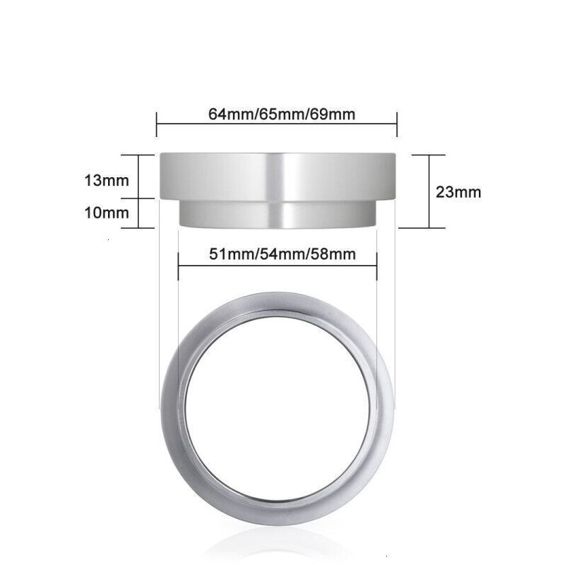 Aluminium doseringsring espresso kaffe dosering ring tragt sabotage kaffe filter kaffepulver værktøj
