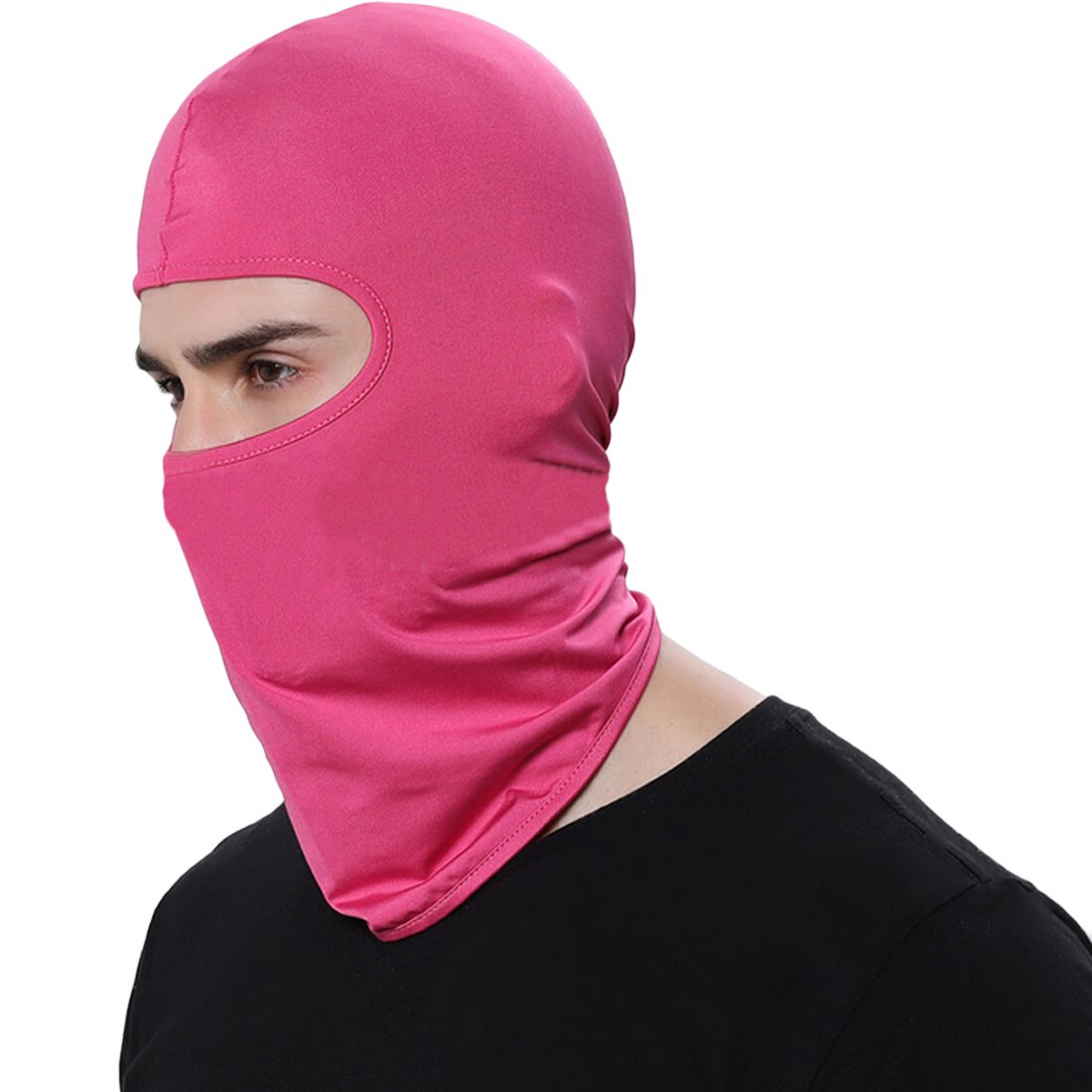 Winter Warm Ski Board Winddicht Cap Sporten Neck Gezichtsmasker Politie Fietsen Bivakmutsen Motorfiets Gezichtsmasker: Rose Red
