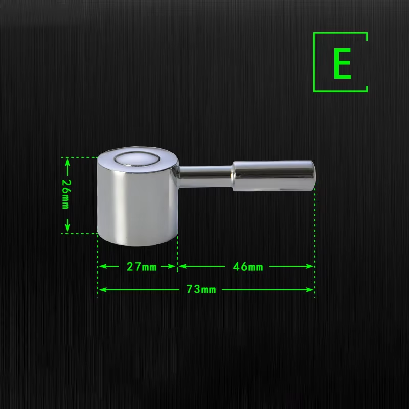 Cold Faucet Switch Handle Kitchen Bathroom Accessories Chrome Plated Shower Basin Handwheel Mixer Tap Spool Repair Parts: Light Grey