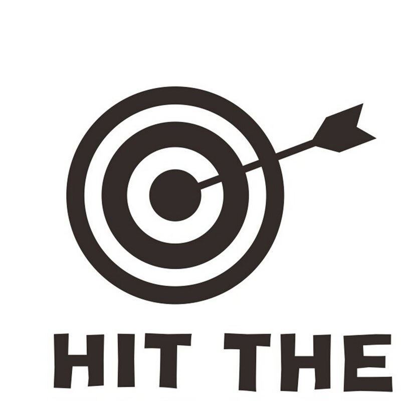 uderzyć ten cel wodoodporna toaleta naklejka łazienkowa śmieszne naklejki z kreskówek plakat robić sklepu gabinet Dom kawiarnia hotel