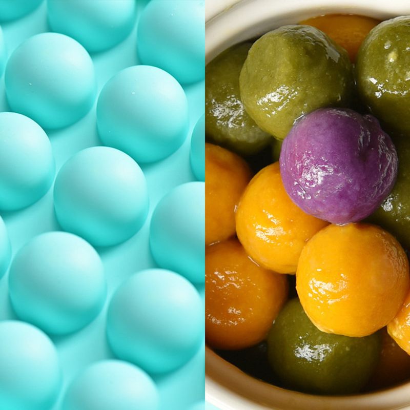 25 hulrum silikone gelé kugleform taro bakke chokolade kugle form bage tilbehør