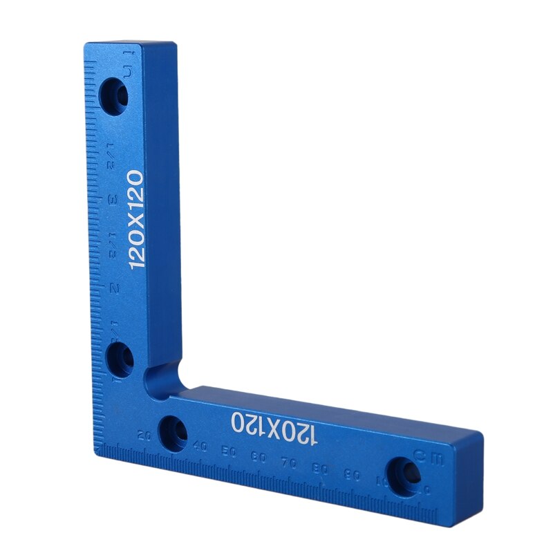 90 Degree Precision Positioning L Squares Block 120X120mm Positioning Right Angle Ruler Clamping Measure Tools(1 Pcs)
