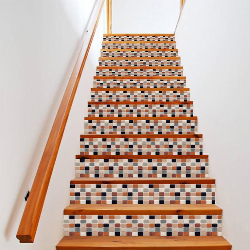 13pcs/set 3D Stair Riser Floor Stickers Waterproof Removable Self Adhesive DIY Stairway Decals Murals Home Decor: 57