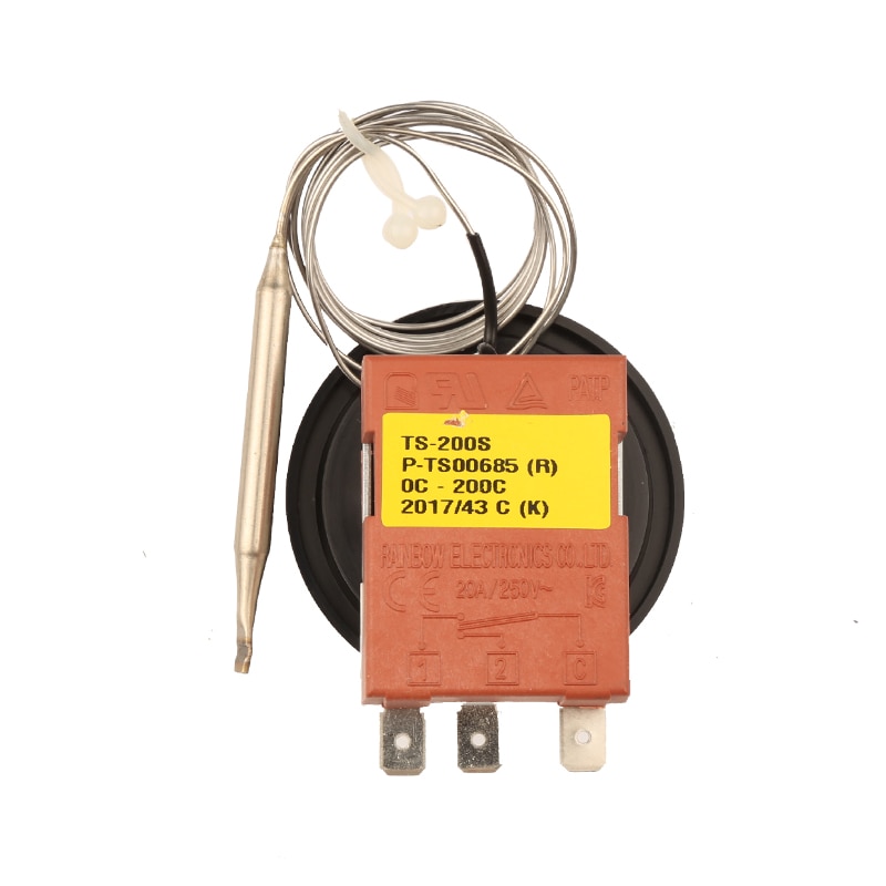 0 -200 Celsius Rainbow 3-feet Temperature Controller Switch - Knob Thermostat Liquid Expansion Adjustable Water Boiler TS-200SR
