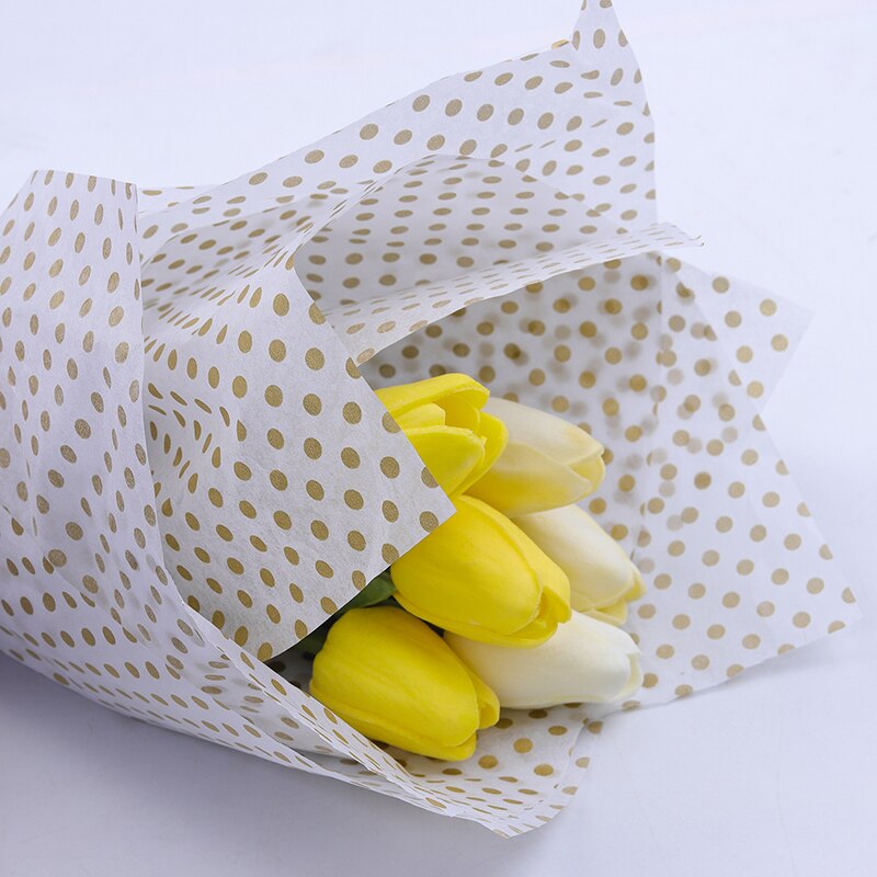 Papiers de soie à pois 50x66cm, 20 pièces, papiers d&#39;emballage de fleurs, pour emballage de chaussures, , rouleau de papier d&#39;emballage de vêtements pour le vin