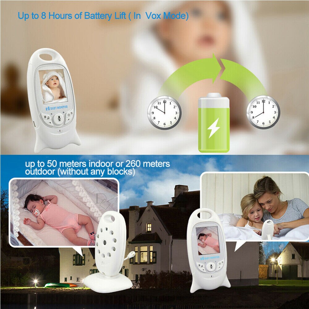 HD Wireless Baby Monitor Motion Detection Voice Intercom Monitoring Radio