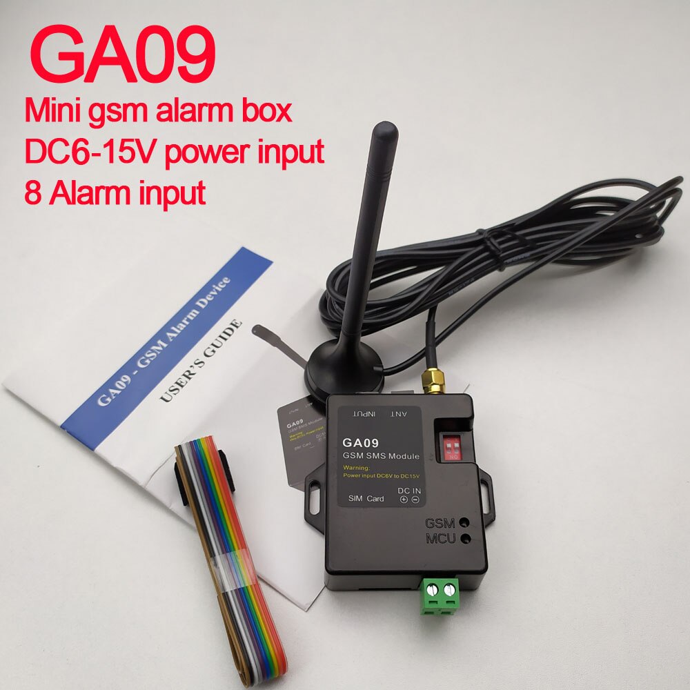 Sistema de alarma GSM GA09, alarma inalámbrica SMS, control por aplicación, seguridad para el hogar e industrial,