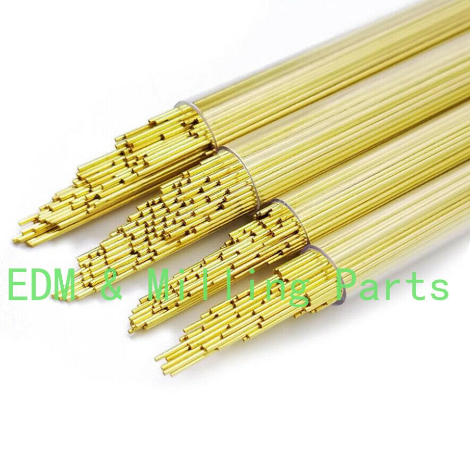 Wiertarka CNC EDM elektroda mosiężna jednokanałowa rura OD (0.4-3.0) MMX500MM dla EDM dziurkacz młyn część