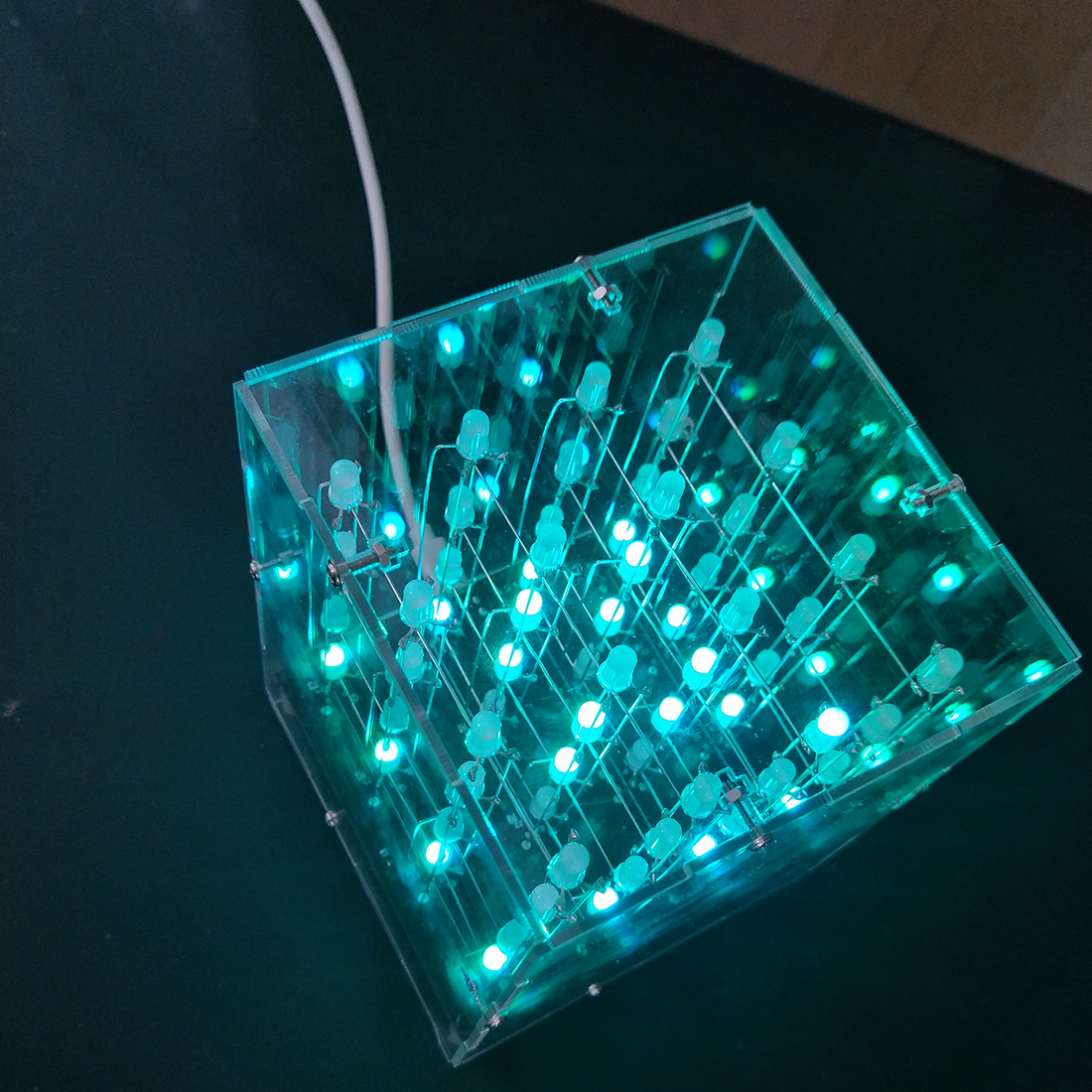 4X4X4 3D Multicolor Led Light Cube Kit Infrarood Afstandsbediening Led Licht Kubus Voor Kinderen Kids speelgoed -Eindproduct