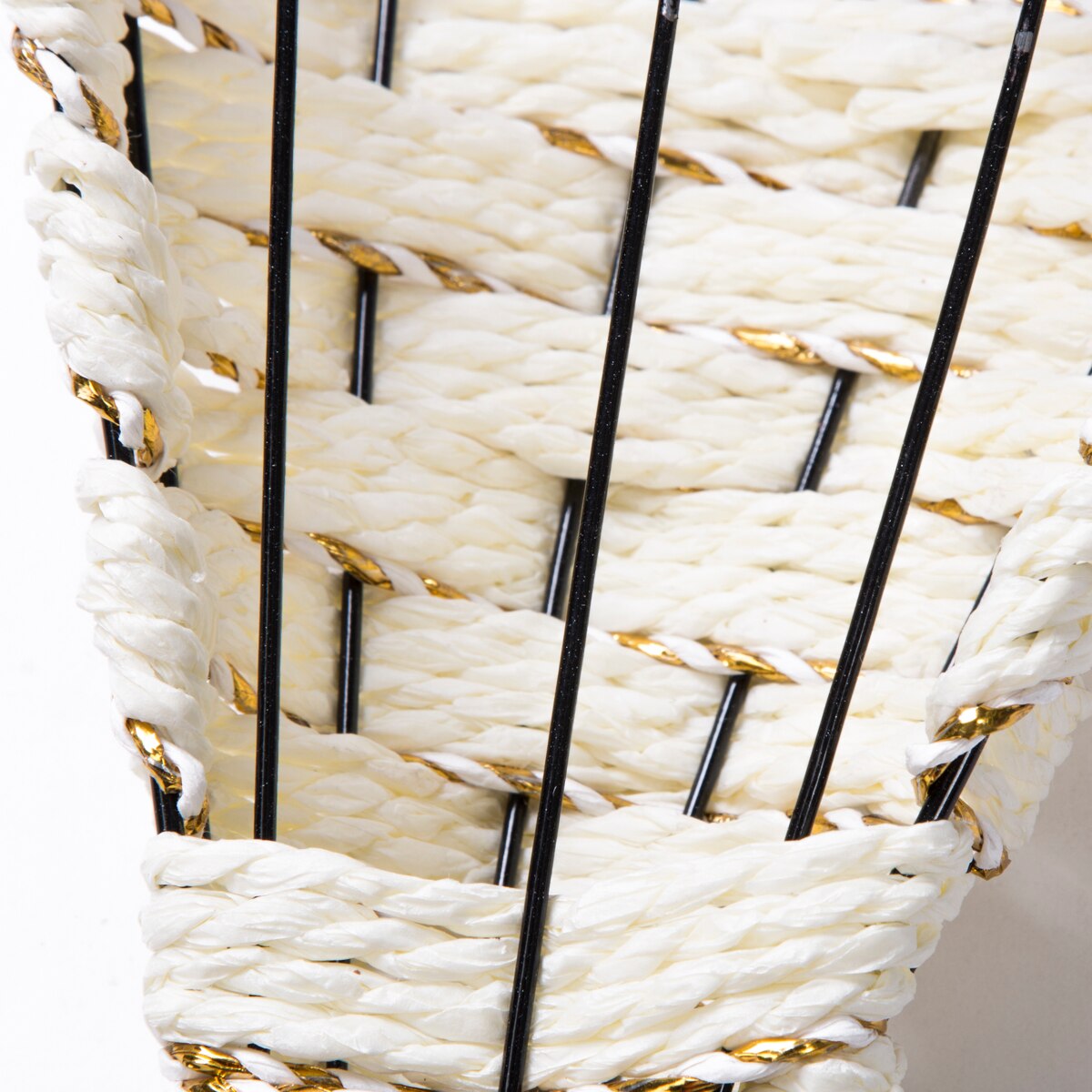 Planters Hanging Baskets Planter Plant Flower Pot Rustic Rattan Wall Fence Hanging Basket For Home Garden Dec