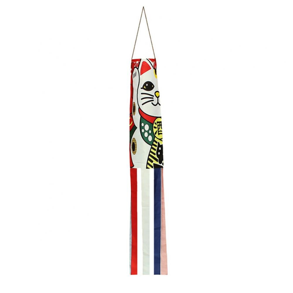 Calcetín de viento de pez de dibujos animados, de 70/140cm, Koinobori japonés: 70cm Fortune Cat