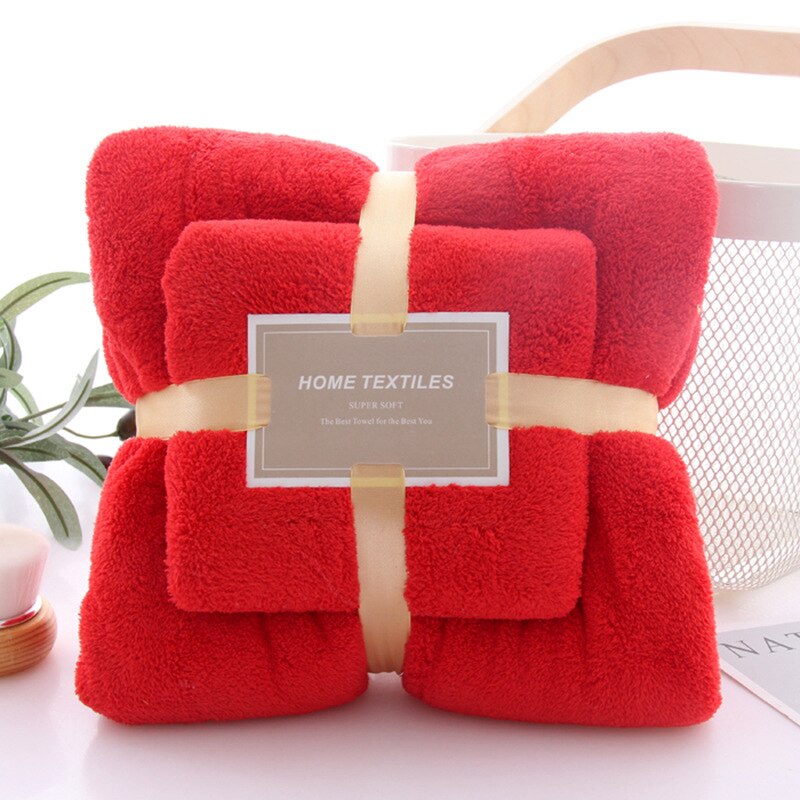 Bath Towels Microfiber Fabric Skin Comfortable Bath Towel And Face Towel Solid Color Quick Drying Super Absorbent Towel Set: 15