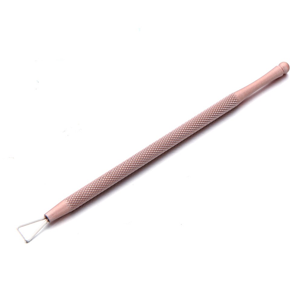 Elecool 1pc rustfritt stål uv gel neglelakkfjerner trekant pinne stang negle død hud neglebånd pusher manikyr neglepleie verktøy