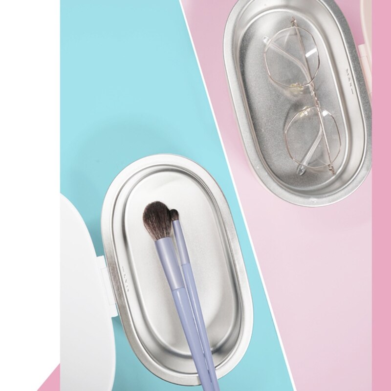 Mini nettoyeur de bijoux à ultrasons 24W, 500ml 220-240V, outil de maquillage pour lunettes, montre, Machine de nettoyage en un clic