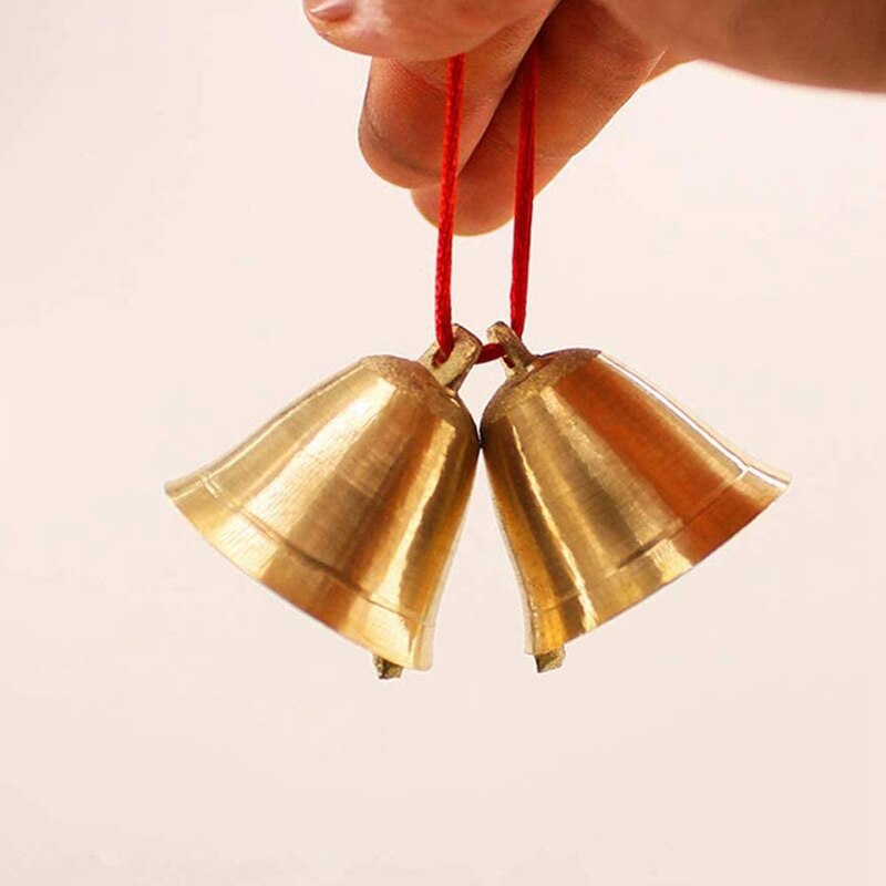 5 pièces vache cheval mouton pâturage laiton cloches ferme Animal corne cloche noël sonnette collier pour animaux de compagnie breloques décoration