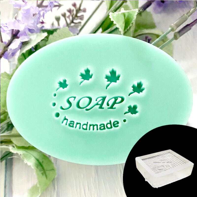 Plants HANDMADE SOAP Series Soap Stamp For Soap Making Stamp DIY Handmade Crafts Transparent Resin Seal: Lavender