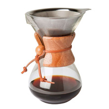Koffie Waterkoker 400ml met Filter Handleiding Drip Drinkware Thee Pot High-Borosilicaatglas Duurzaam Keuken Tool Diy Giet -Over Bar