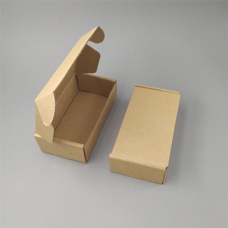 18*10*3cm Brown Brown strong corrugated postal mailing box corrugated paper mailer retail packing box