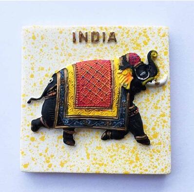 Taj Mahal Hyderabad Gaya India Fridge Magnets Tourist Souvenir Decorative Refrigerator Magnetic Stickers Crafts: Green