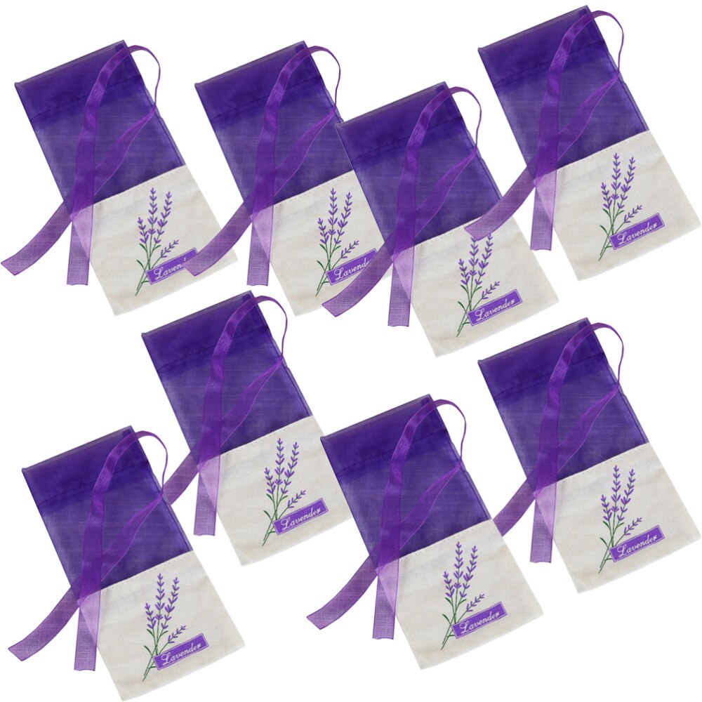 1 Set 12Pcs Lavender Sachet Fragrance Lavender Sachet Style Deep Purple)
