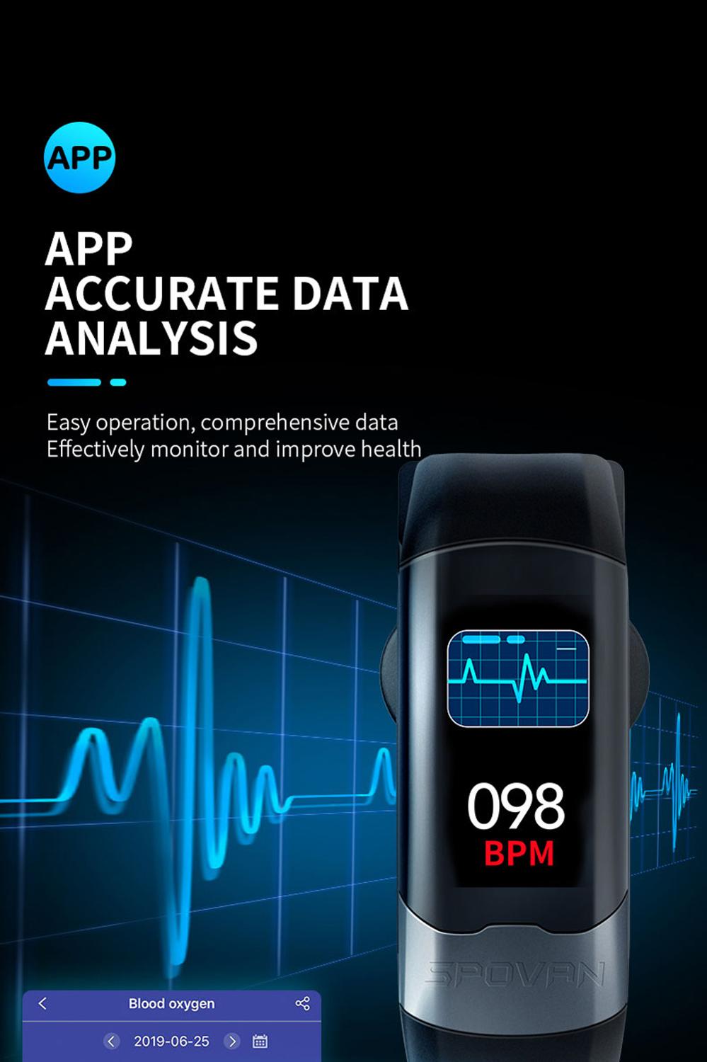 Smart Band Ecg Ppg Hrv Cardio Monitor Armband Stappenteller Bloeddruk Sport Activiteit Tracker Smart Polsband Mannen Vrouwen IP67