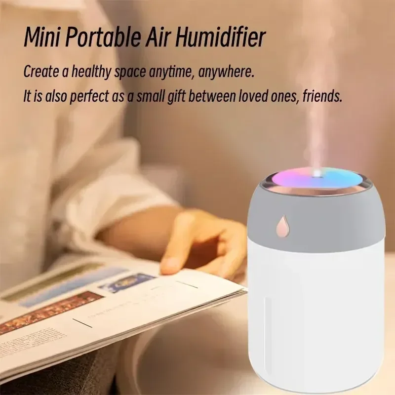 220/330ML Mini Air Humidifier USB Electric Aroma Diffuser Essential Oil Purifier Aromatherapy Mist Maker Lights For Car Home
