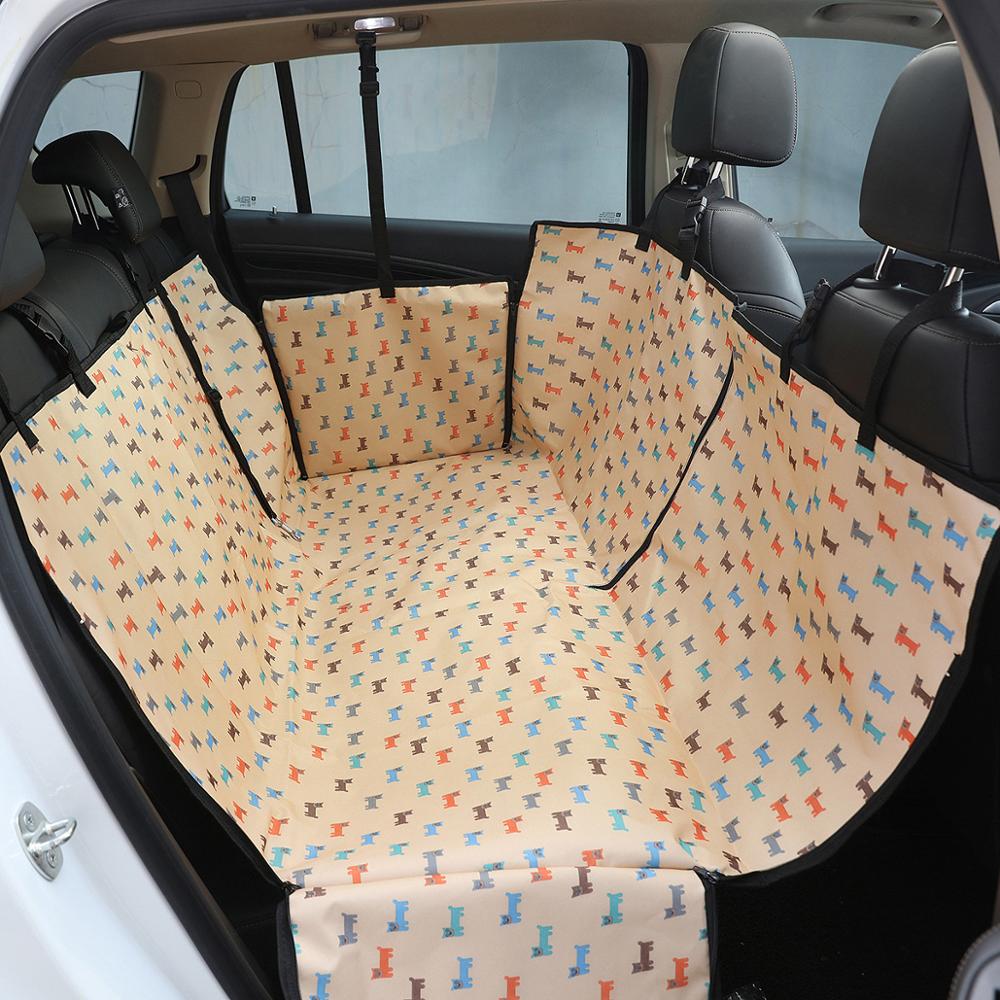 Pet Carriers Hond Auto Pet Seat Cover Hond Autostoel Hond Kofferbak Mat Cover Protector Carrying Voor Katten Honden Mat Hangmat kussen: type 1 Beige