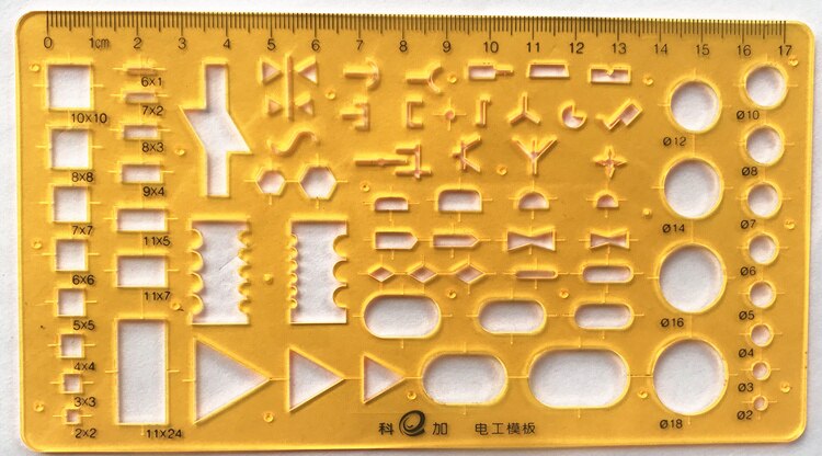 MC regla de plantilla regla de dibujo mecánico y de joyas se puede seleccionar una variedad de estilos: 4005 KJ006