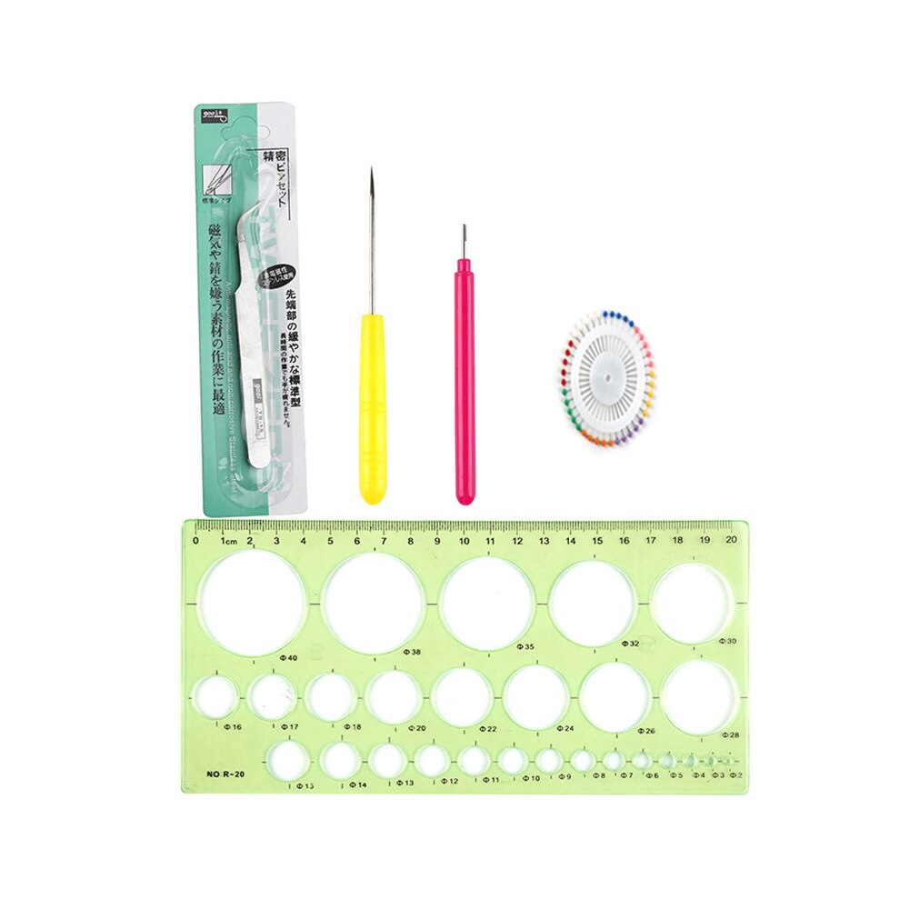 Quilted Paper Set Handmade DIY Quilled Paper Beginner Set Flower Paper For Craft DIY Quilling Tools Handmade Paper Decor