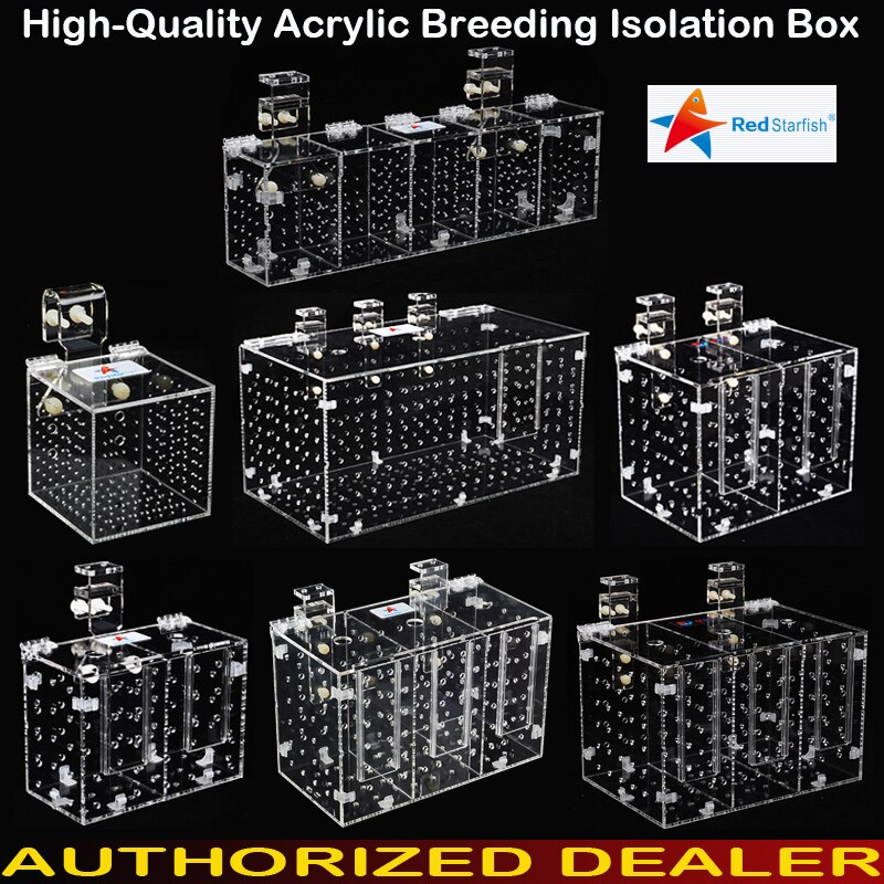 Red Starfish RF-5S 40*8*12cm Aquarium High Acrylic Fish Breeding Isolation Box, Fry, Coral Frags, Inverts, Breeding
