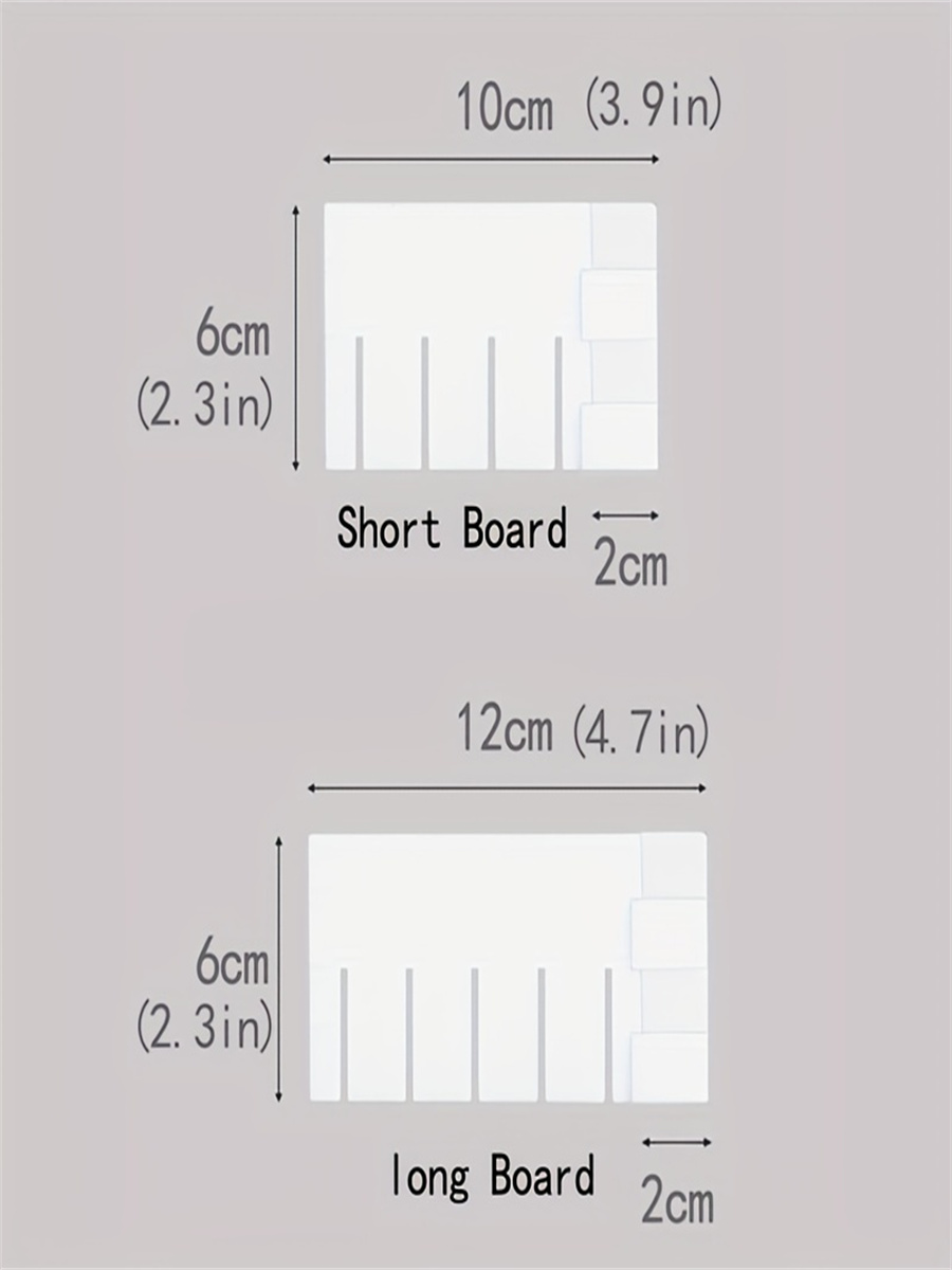 10 Drawer Dividers Per Set for Freely Adjustable Wardrobe, Desk, and Home Drawer Space