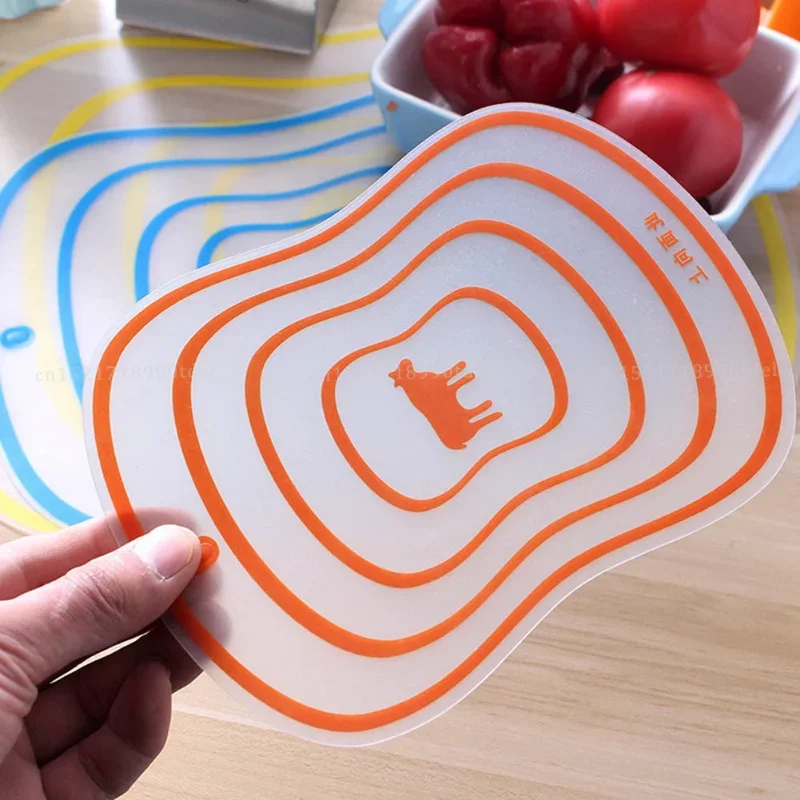 Flexible Transparent Cutting Board for Kitchen, PP Classification Chopping Board, Vegetable Meat Cutting Board, Kitchen Accessor
