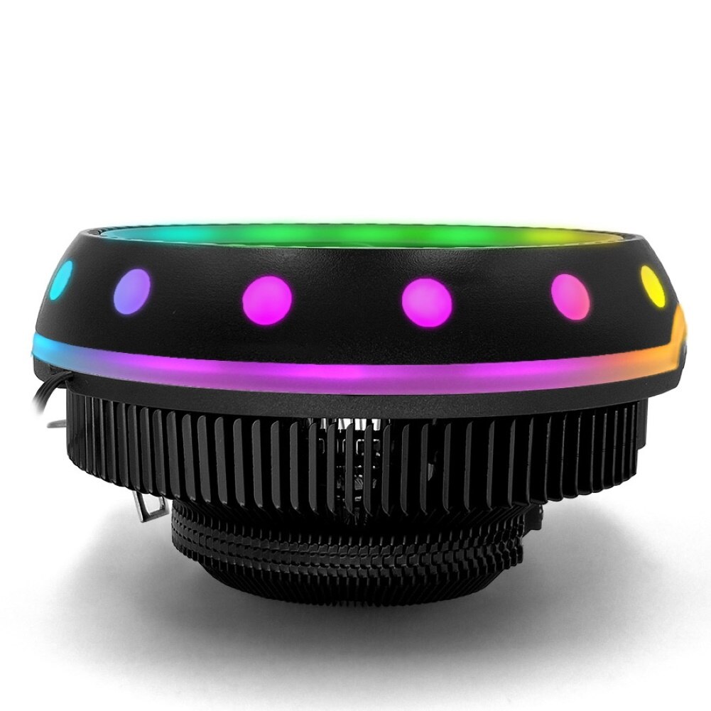 Universal Silent CPU Cooler LED Light Heatsink Cooling Fan for Desktop Computer High Efficiency Low Power Consumption Easy to In