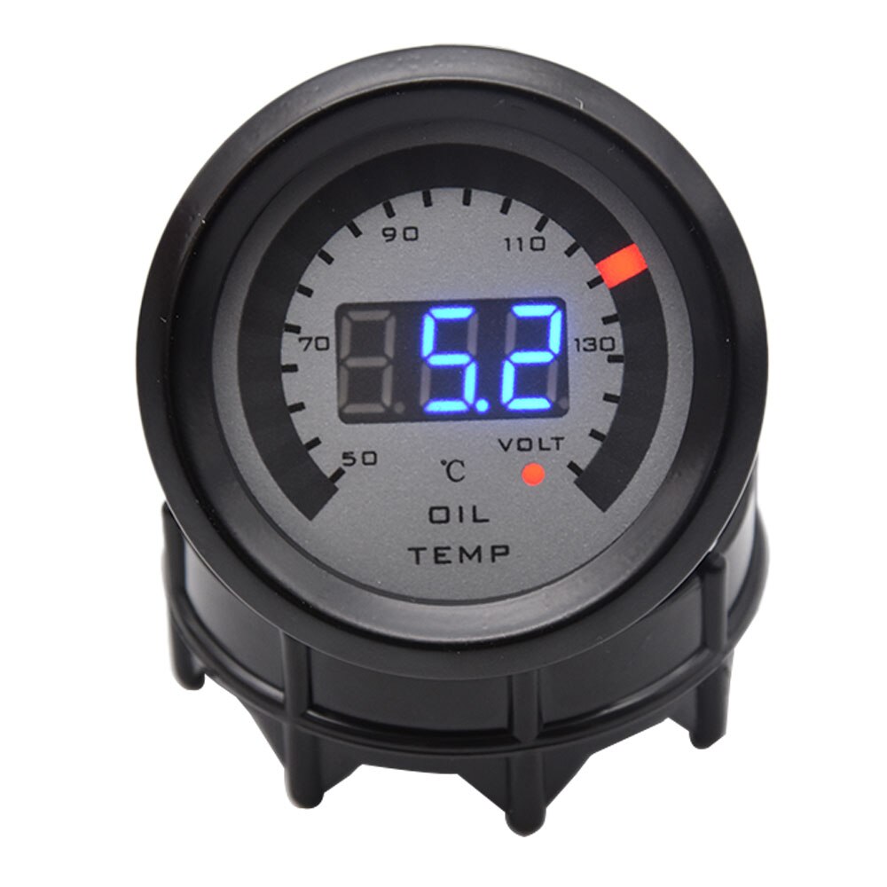 52MM Car Digital Gauge LCD Display Oil Pressure Voltmeter Water Temp Meter With Sensor Air Fuel Ratio Tachometer Boost Meter: oil temp gauge