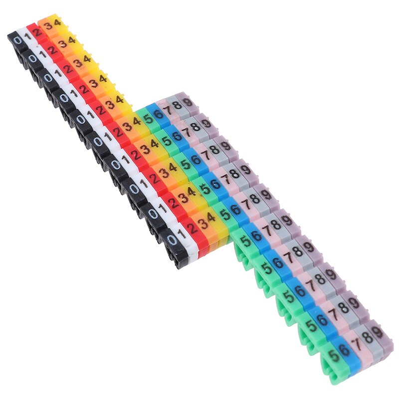 100pcs/lot Label Mark Color Numeric Cable for cables CAT5/CAT6
