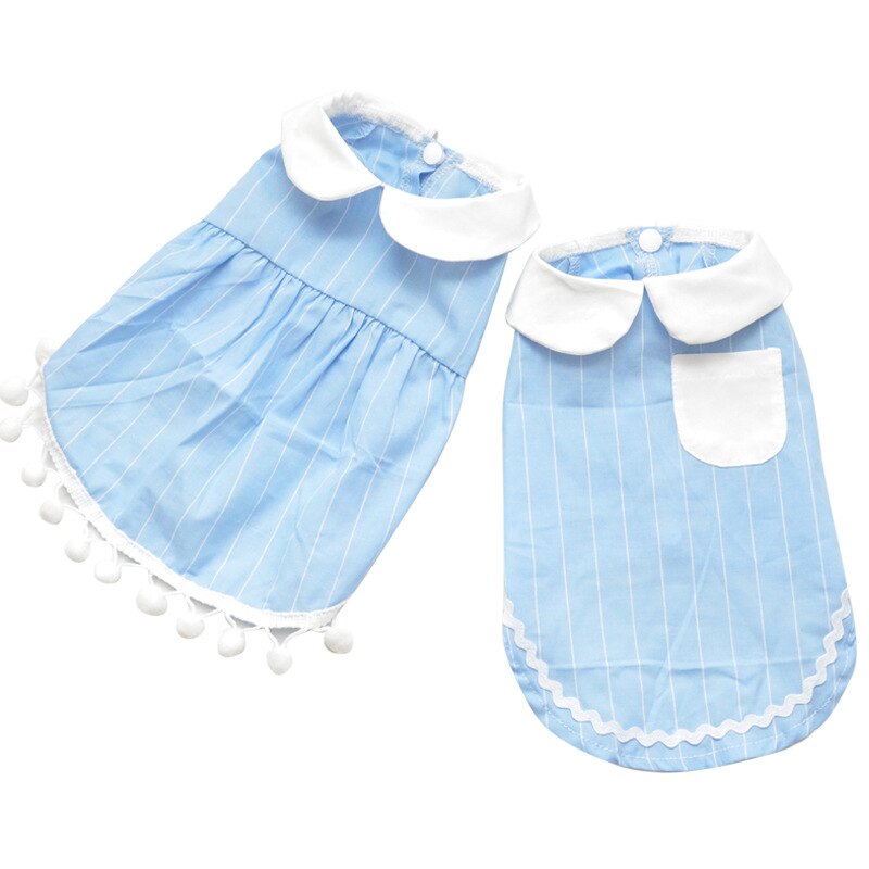 Boy Dog Clothes Shirt Girl Dog Skirt Couple Pet Clothing Summer Dog Costume Cat Chihuahua Yorkie Puppy Apparel Outfit