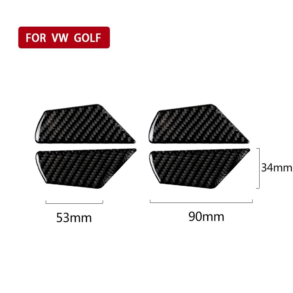 Koolstofvezel interieur accessoires deurkom paneel sticker voor volkswagen golf 7 gti r gte gtd  mk7