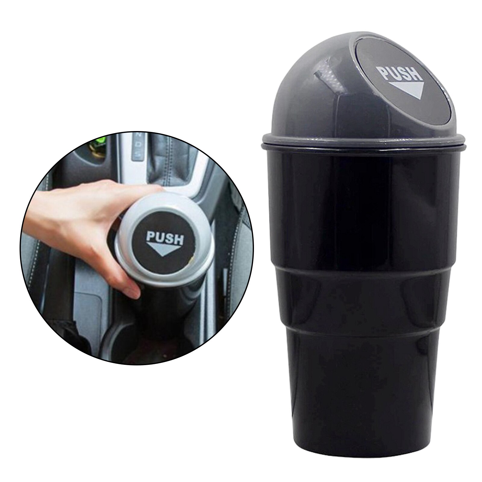 Cubo de basura para coche, papelera plegable portátil, contenedor: Grey