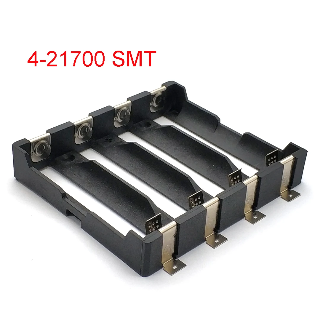 4 x 21700 Battery Holder SMT SMD THM Battery Box 21700 Storage Box 4S 21700 Battery Case: WHITE